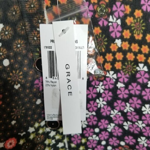 Nordstrom NWT Grace Floral Ribbed Cardigan - Picture 5 of 8